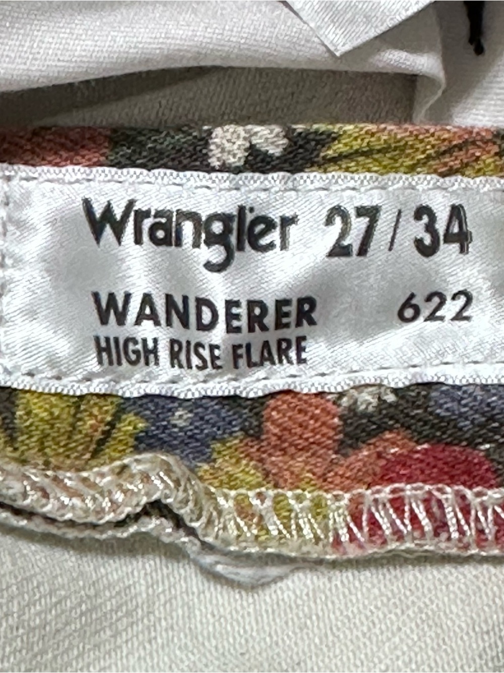 Wrangler Women Blooms Wanderer 622 High Rise/Flare Jeans Sz.27x32,5” Boho Hippie - Picture 8 of 12